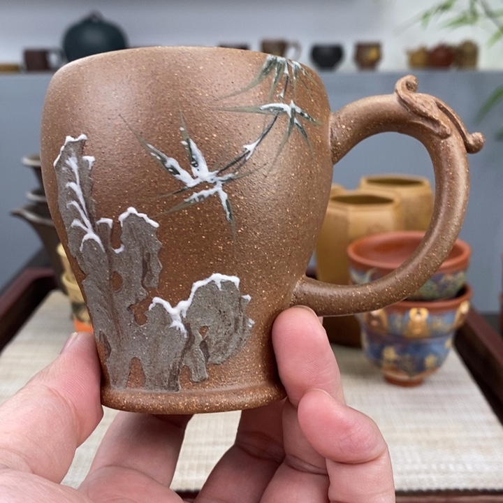 紫砂茶杯宜兴紫砂主人杯