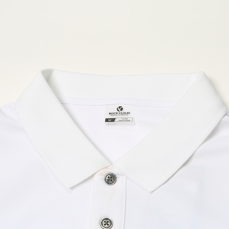 岩云新款珠地面料POLO衫吸湿速干瞬间凉感短袖翻领宽松休闲