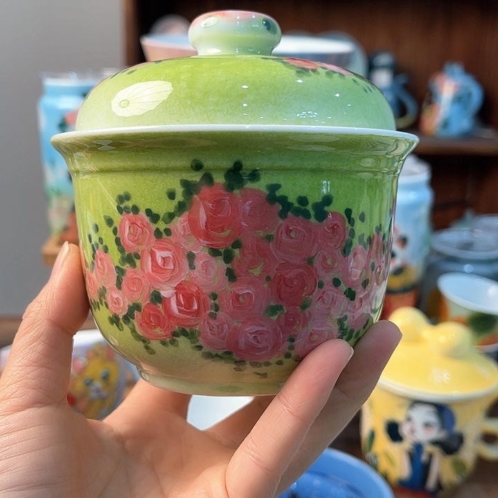 陶景德镇釉下手绘陶瓷 