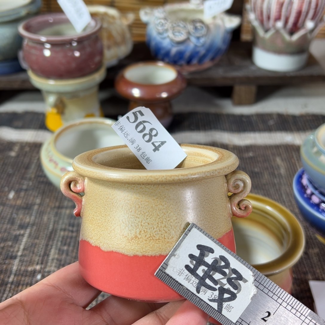 红陶景德镇手工花盆