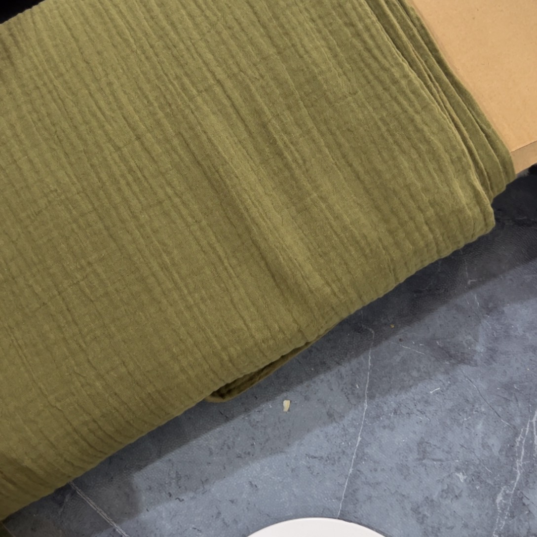 麦***栤棉福袋一米价纯棉双层纱1.4米宽果子D咸菜绿