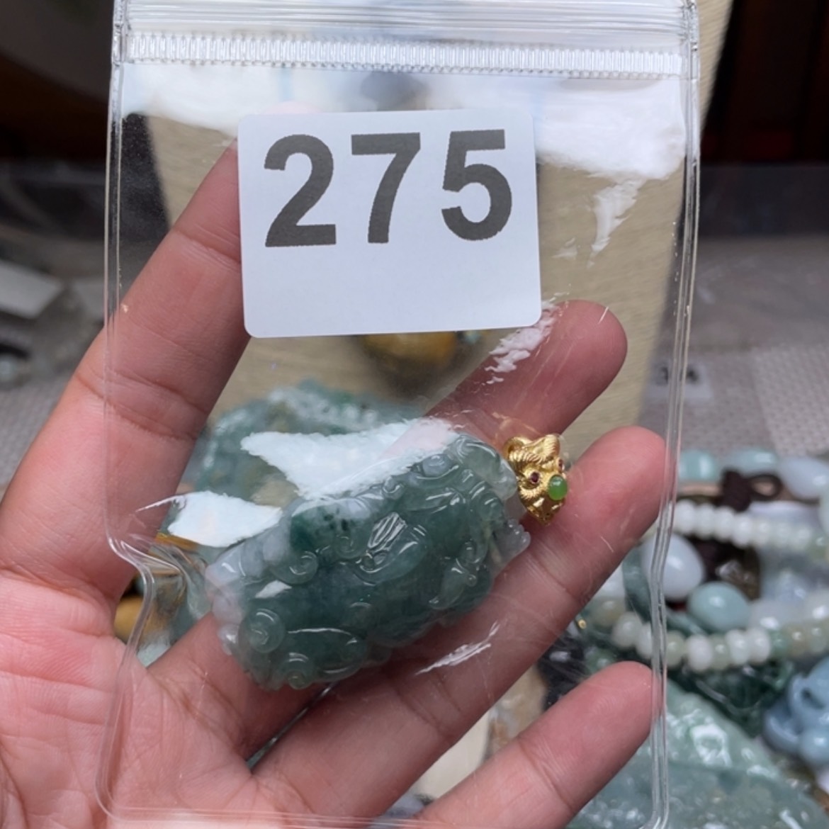 【闪购商品】翡翠颈饰未镶嵌夏***珠翡翠