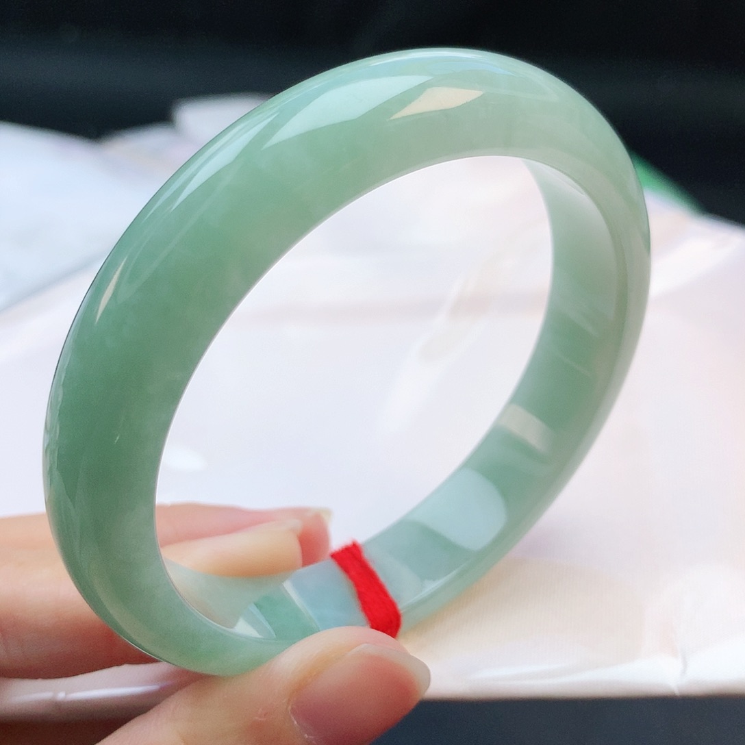 翡翠手镯未镶嵌59圈口000014