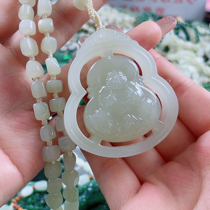 和田玉未镶嵌挂件