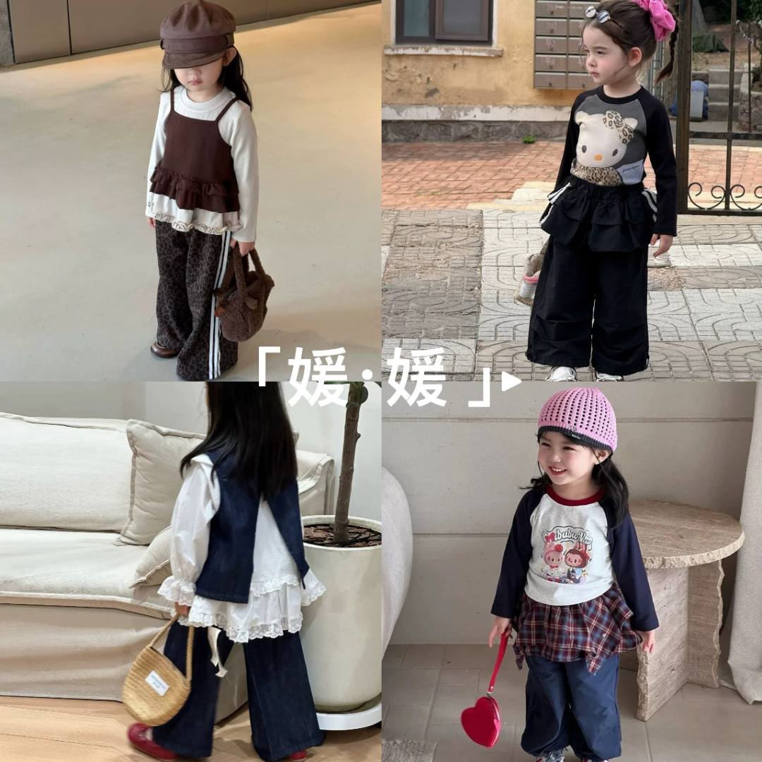 【1101-1130】媛媛妈春秋款韩版女童洋气套装裙子外套