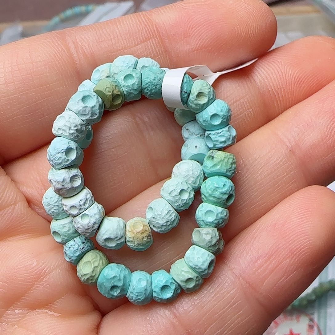 绿松石珠宝半成品未镶嵌