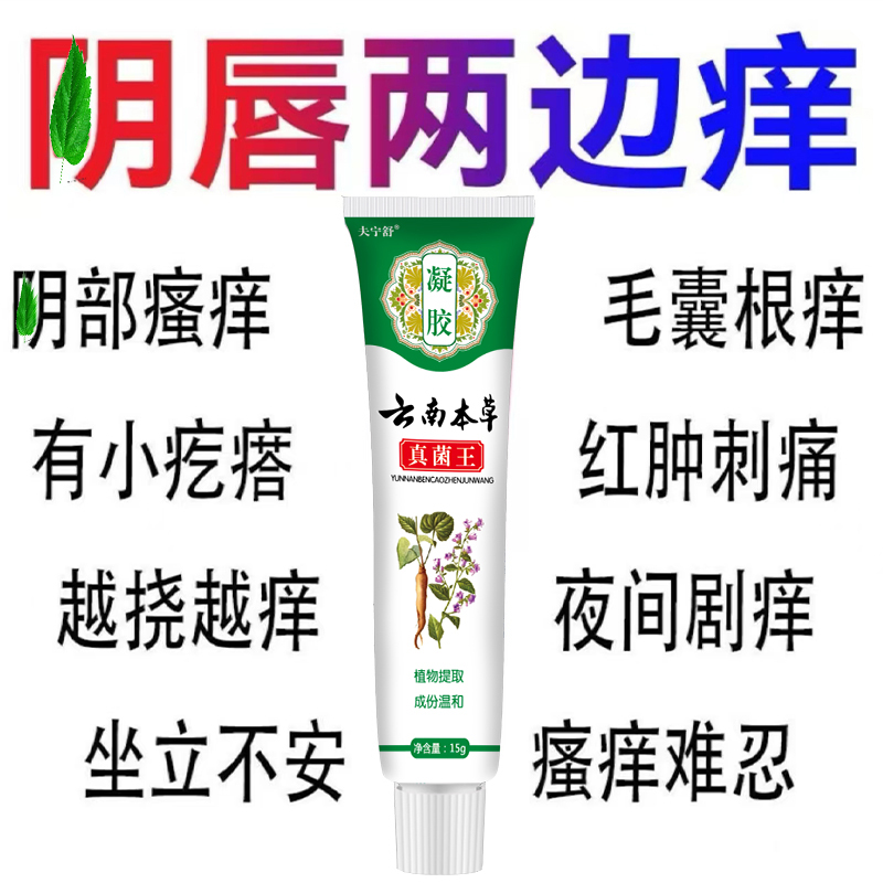 【云南本草】真菌王止痒膏女性私处止痒外阴瘙痒大腿内侧阴唇瘙痒