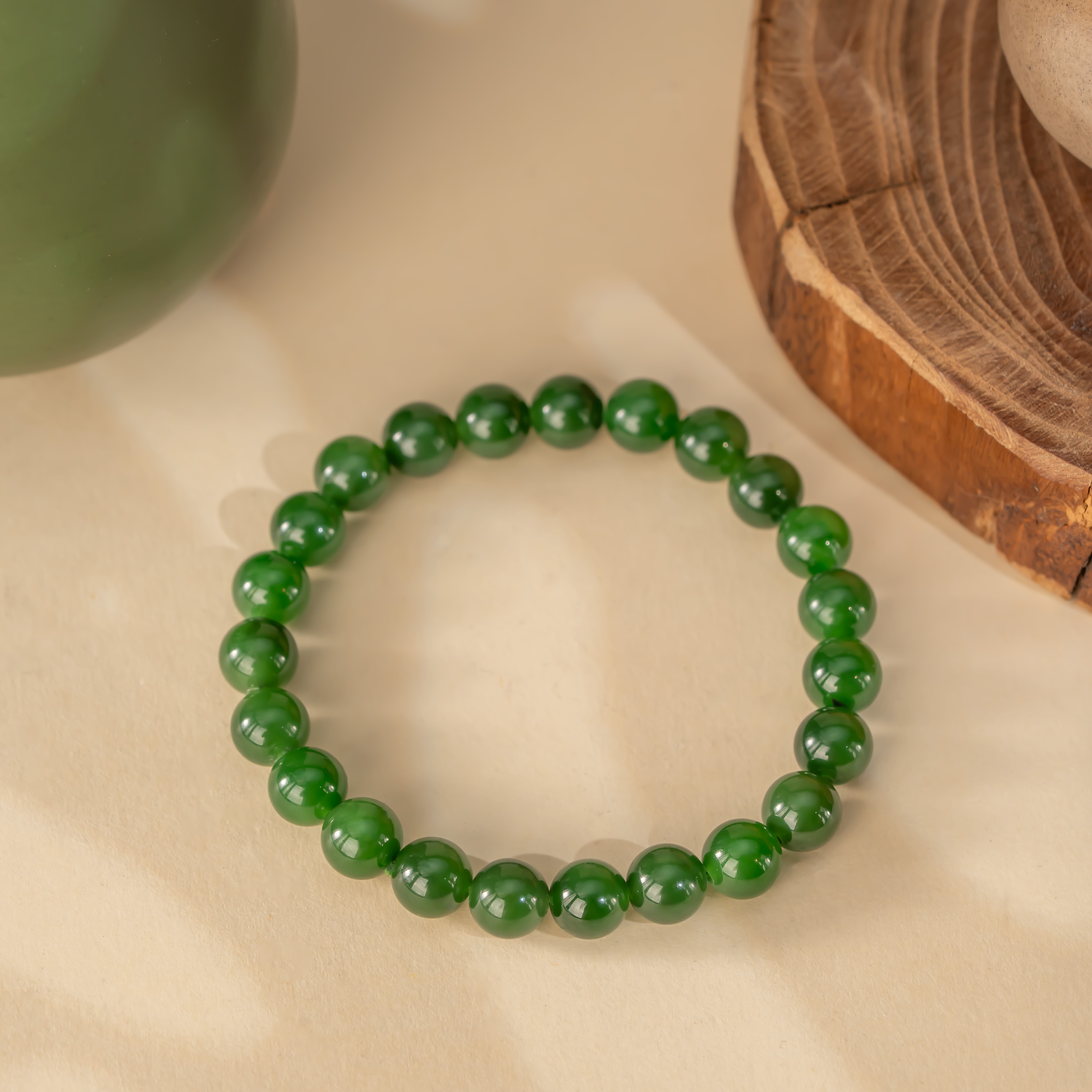 和田玉碧玉手串 多样性发一件