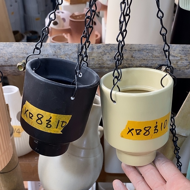 陶盆有孔 瑕疵针孔漏釉介意勿拍外口 8外高10