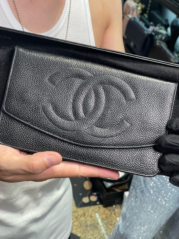 95新 Chanel/香奈儿 夏七中古/Chanel鱼子酱钱包/1230168