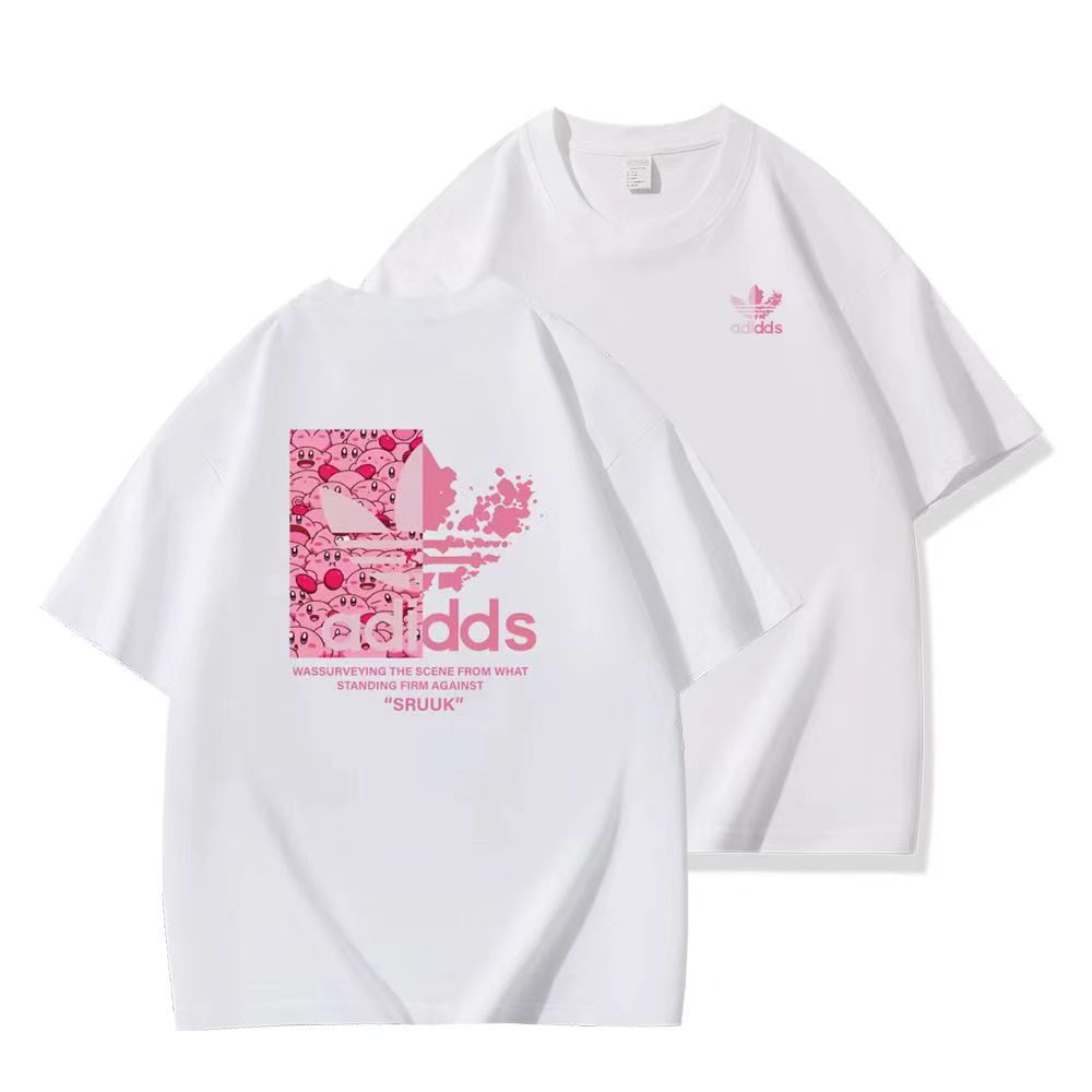 【一折粉丝福利】潮牌男女同款圆领百搭T恤-双