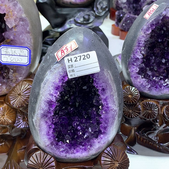 紫晶摆件未镶嵌花*摆件2720