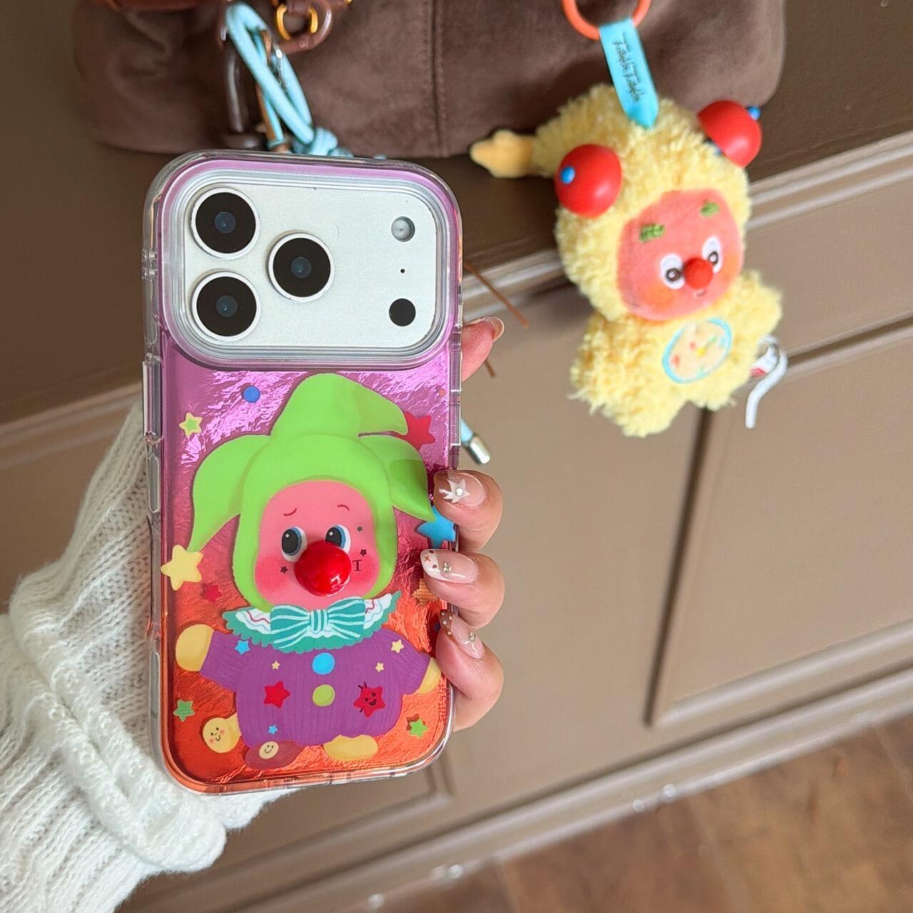 隆隆金适用苹果17手机壳泡泡糖小丑星星人iphone16promax好看外壳