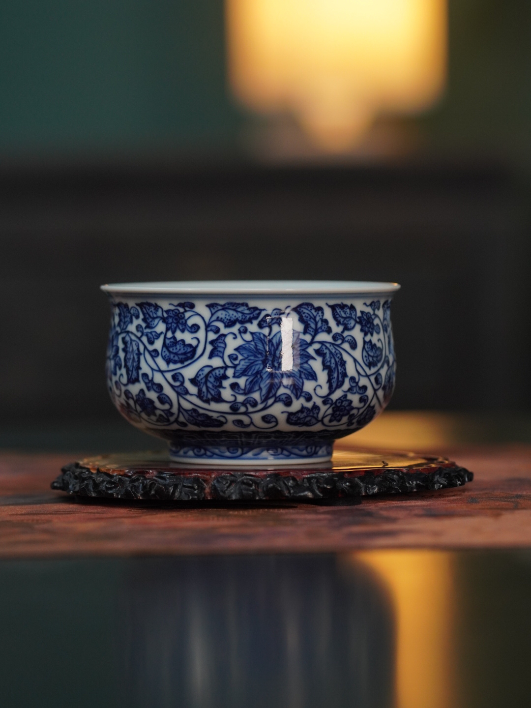 景德镇陶瓷·缠枝莲如是杯