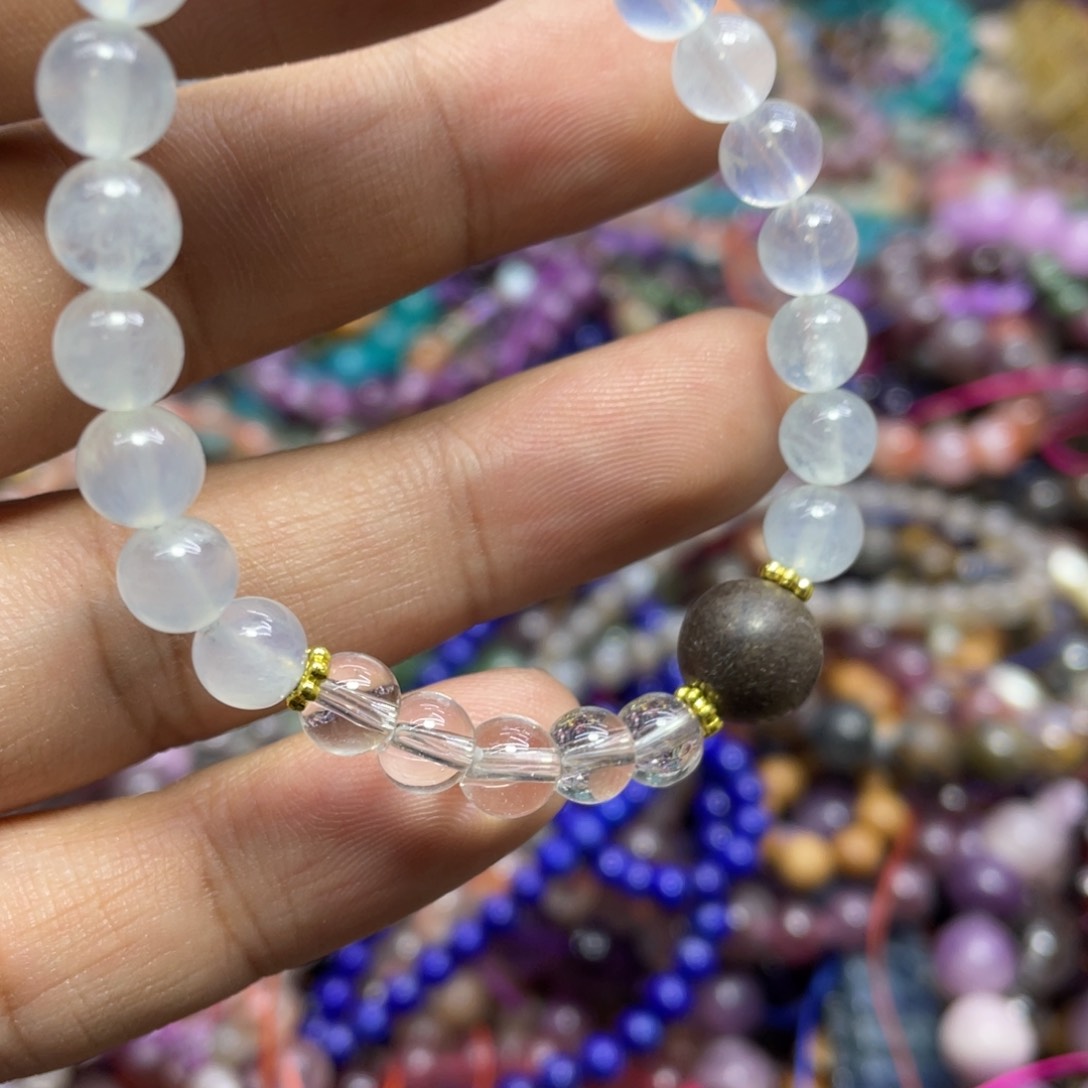 紫晶颈饰银S800镀金镶嵌