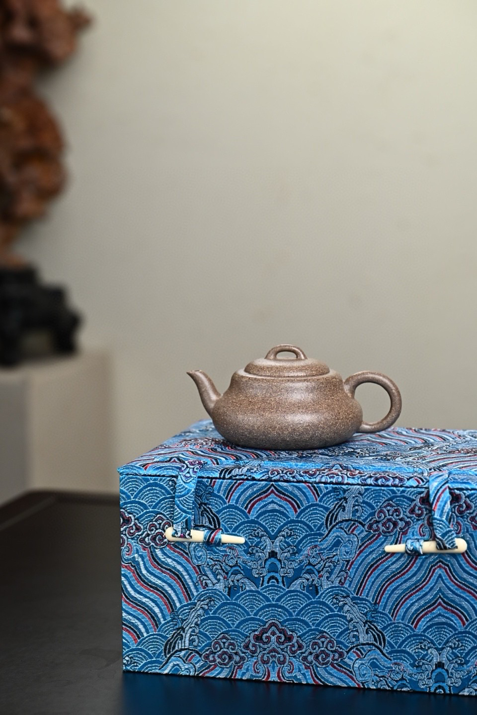 宜兴紫砂壶原矿青降坡零添加乳瓢180cc原矿