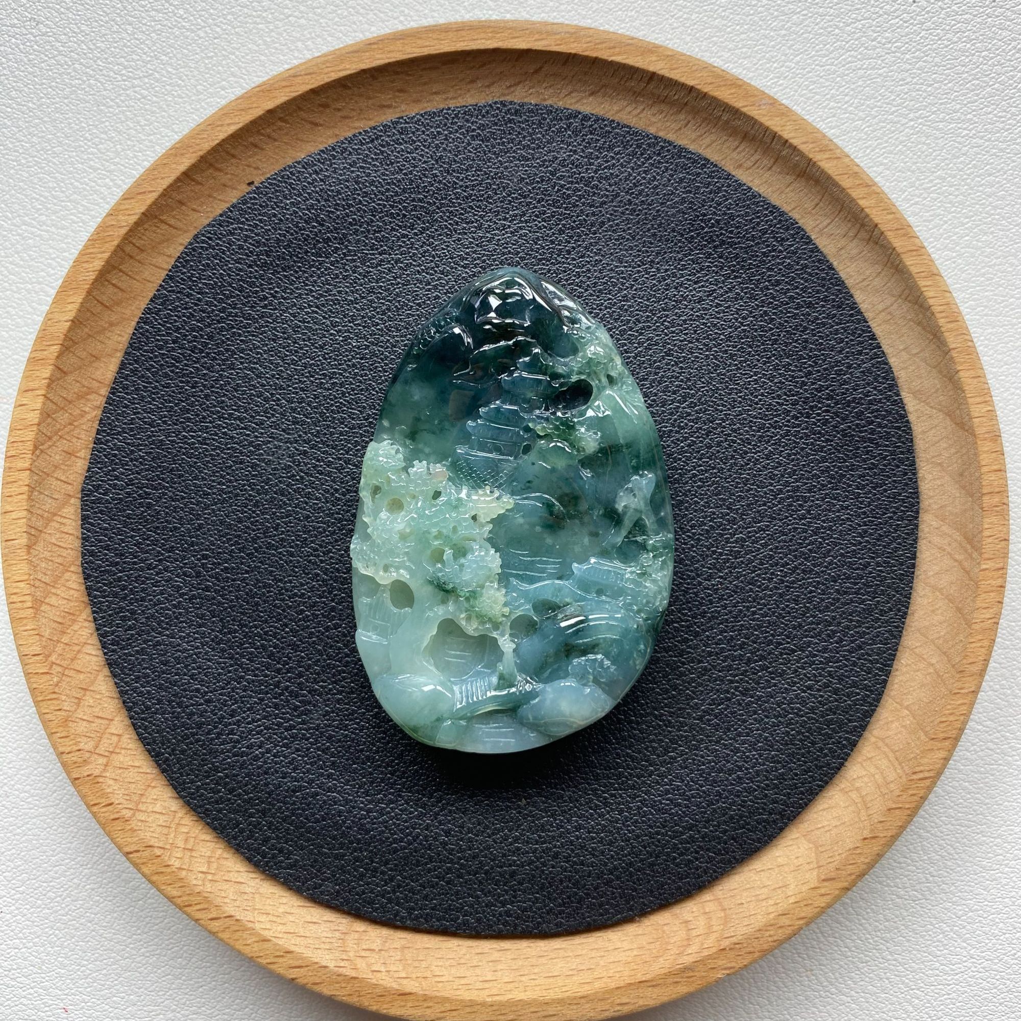 （1号店）-X62-天然翡翠-山水牌