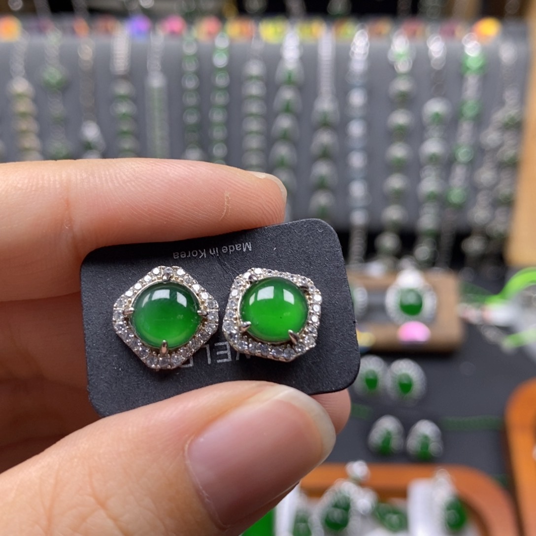 翡翠银S925镶嵌颈饰