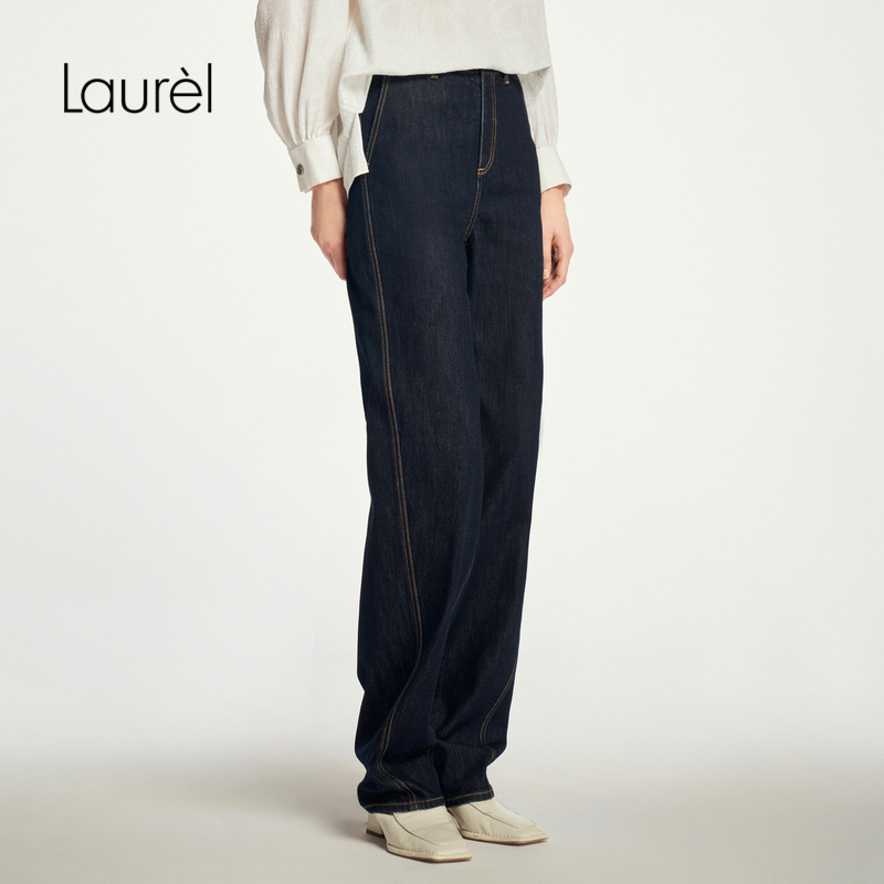 【粉丝专享】Laurel秋季新款锥形牛仔裤女LWL353K01800