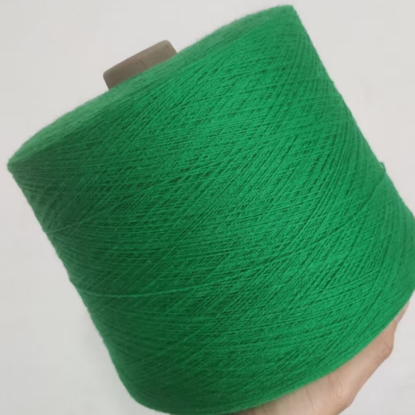 26支高端精品山羊绒线绒感细腻亲肤保暖柔软针织围巾绿色纯色毛线