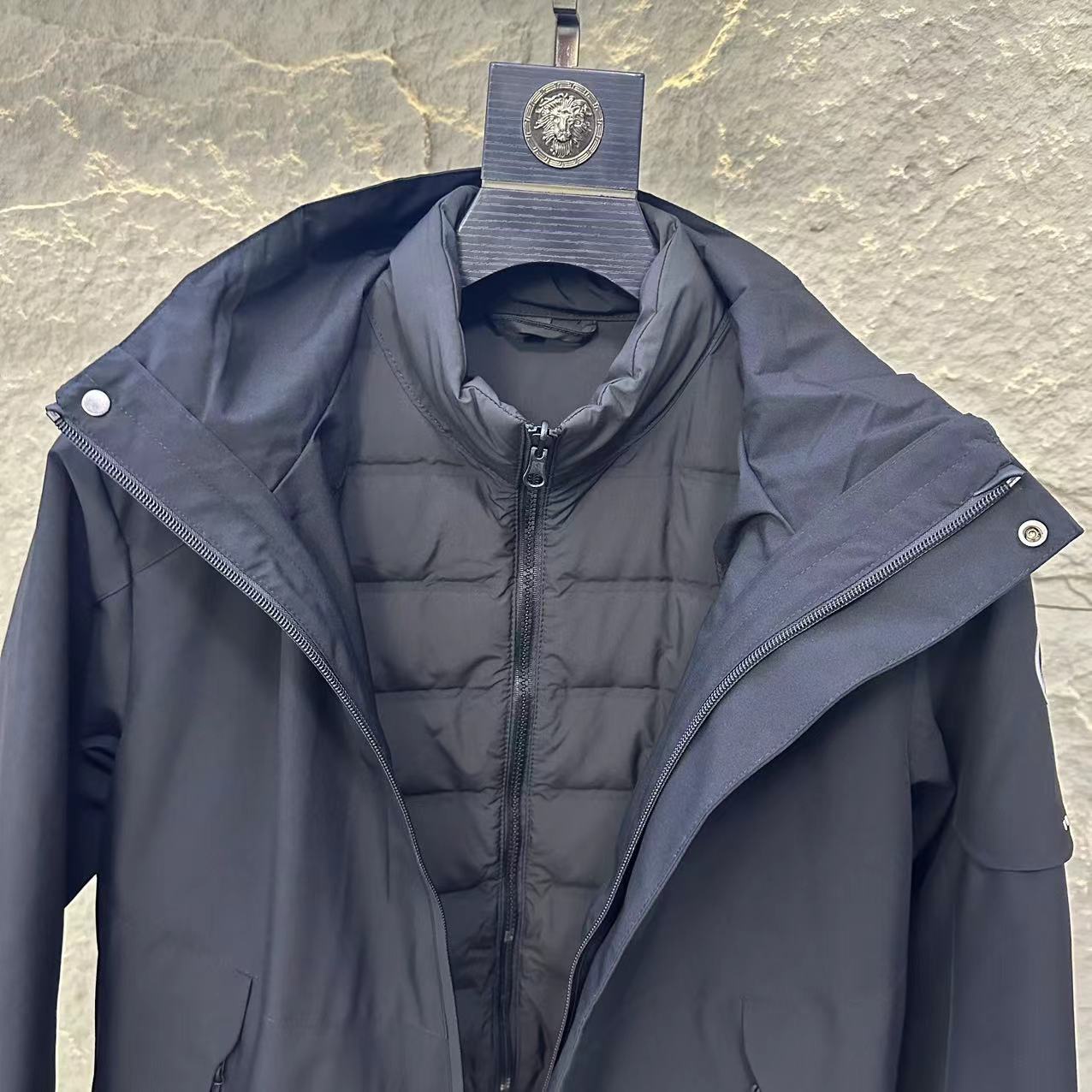 U+男士防水防风可拆卸内胆三合一外套-66001