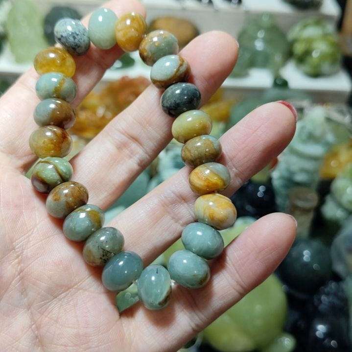 岫玉手串款式未镶嵌