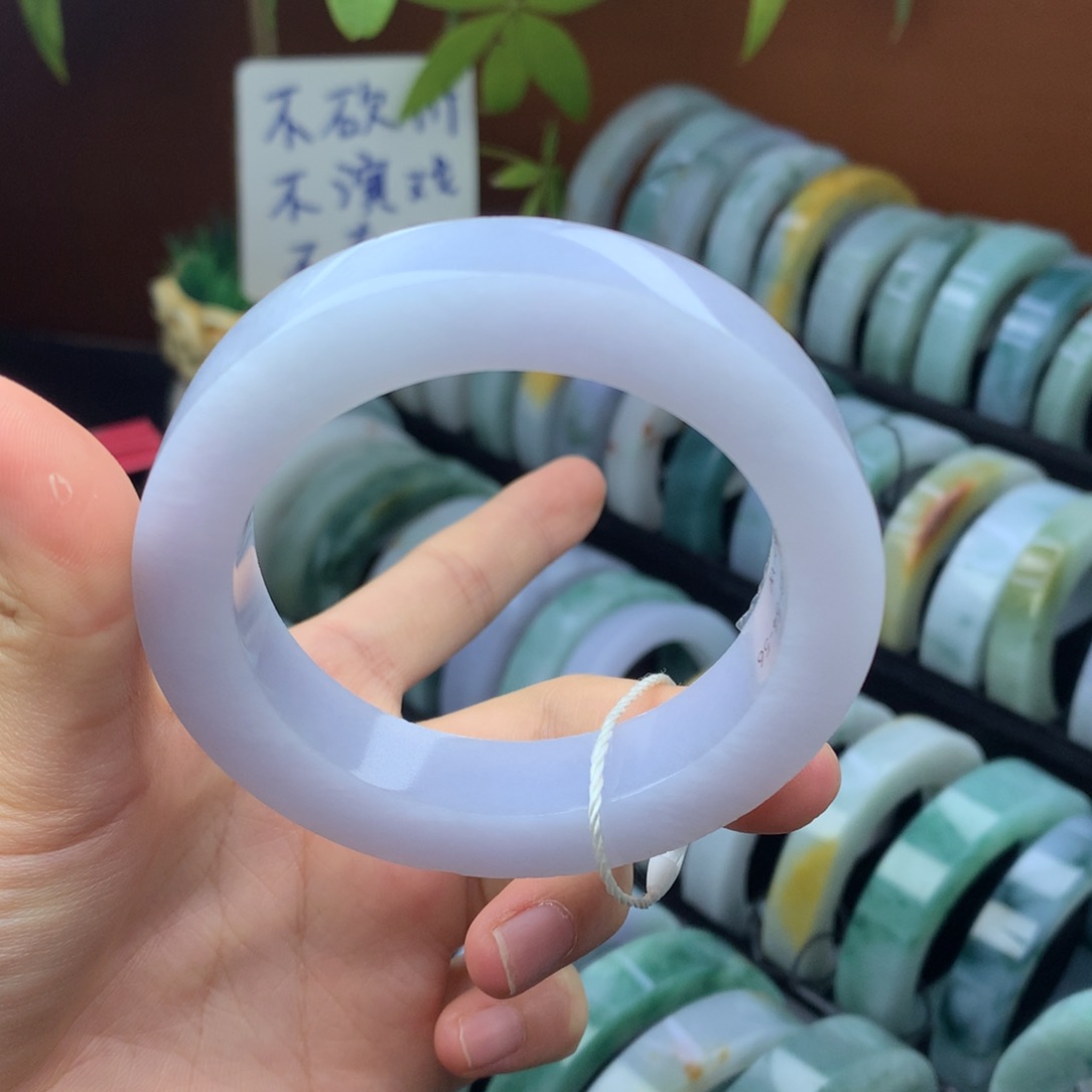 定制翡翠手镯未镶嵌定制不退不换54-56