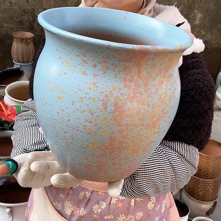 紫砂花盆正品口21高23