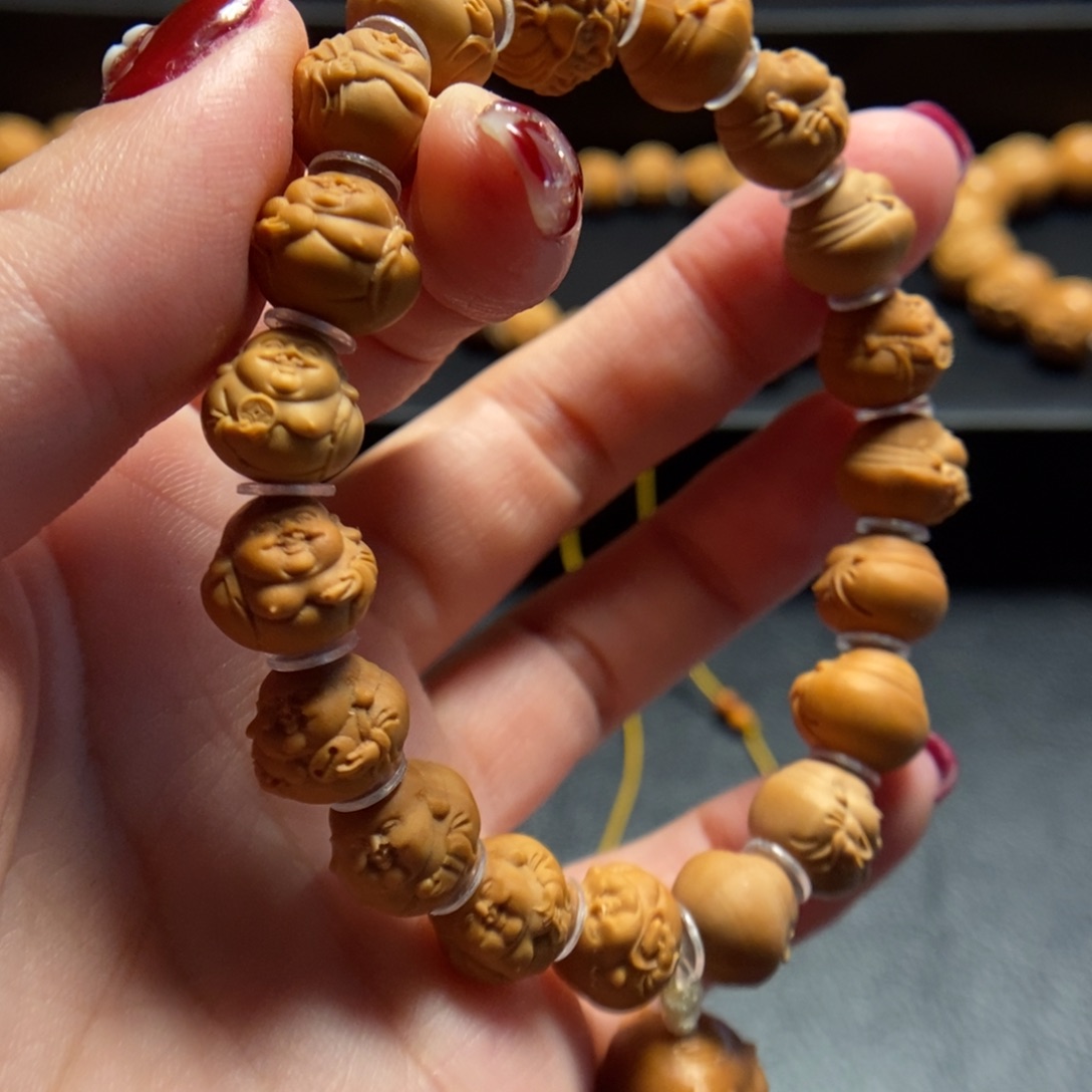 猴头核桃手串胖*福娃弥勒