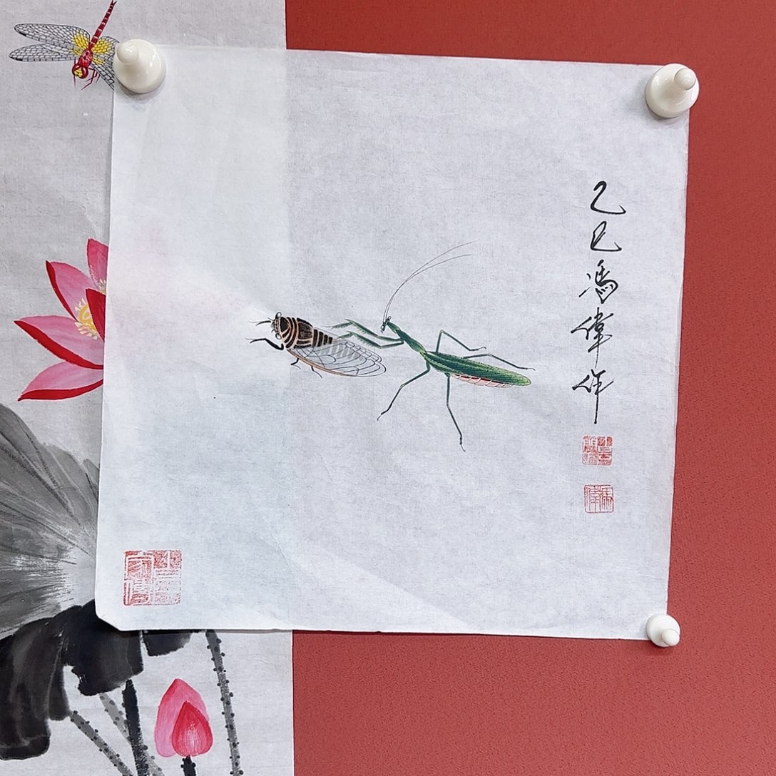 国画冯伟老师手绘作品 