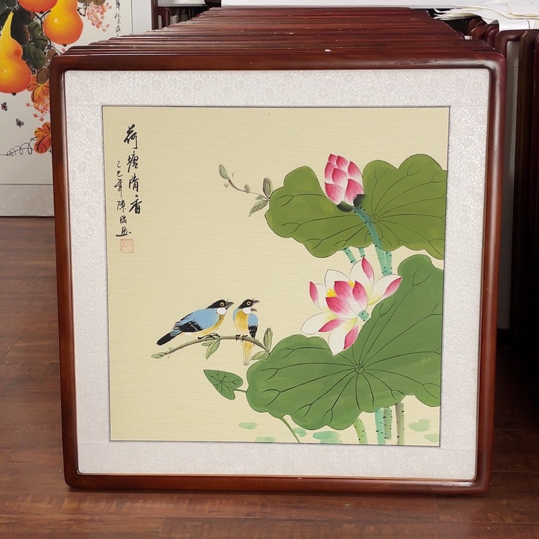 国画带框尺寸63*63厘米