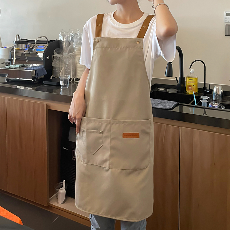 围裙防水防油餐饮专用定制logo厨房家用烘焙男士工作服新款做饭女