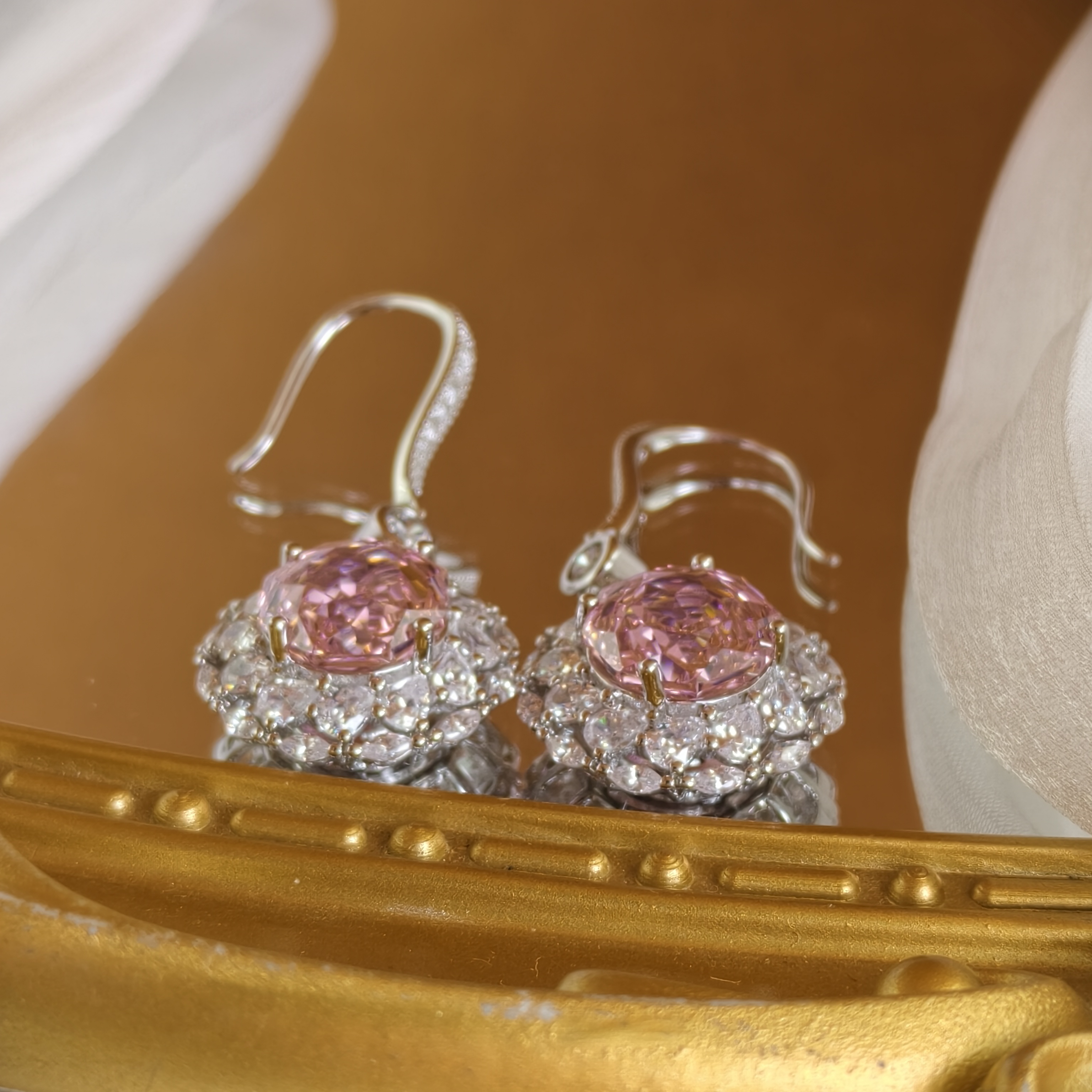 [粉丝专属]高奢臻品粉红极星耳饰 XKZF104