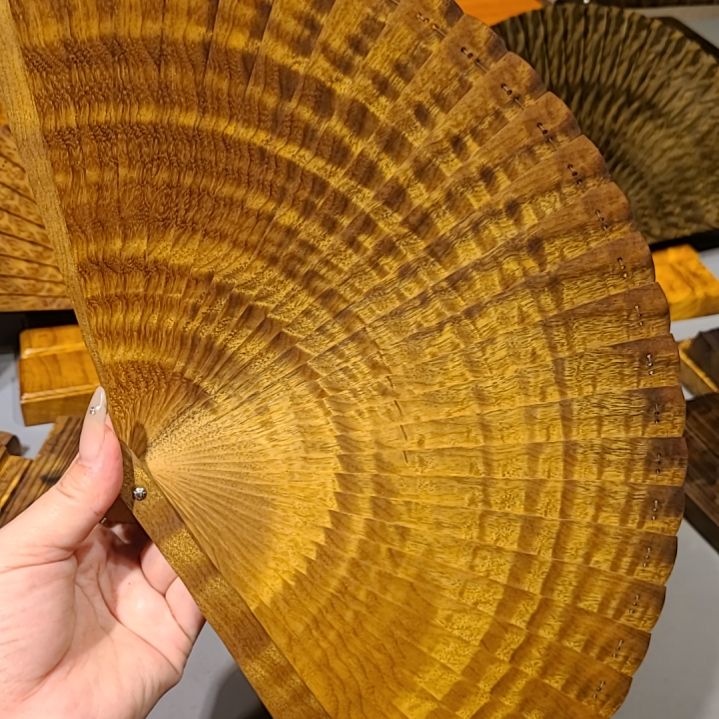 扇子21小叶桢楠金丝楠木苏扇