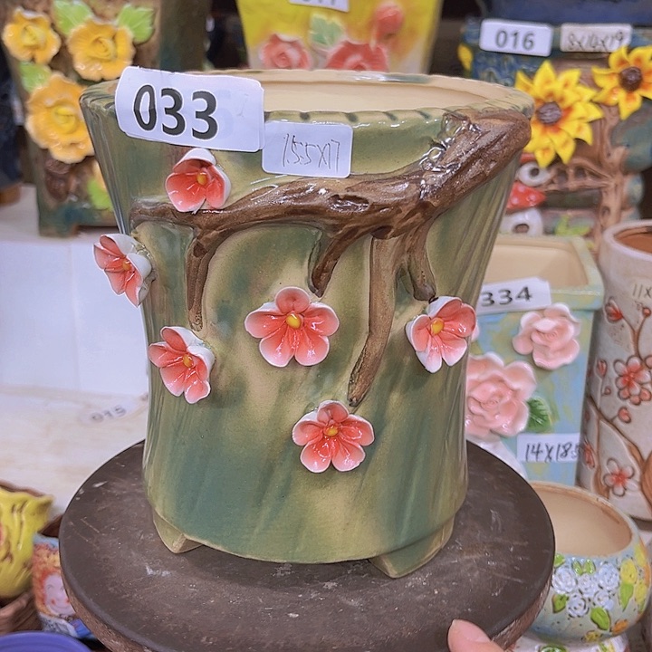 紫砂花盆粗陶材质多肉花盆