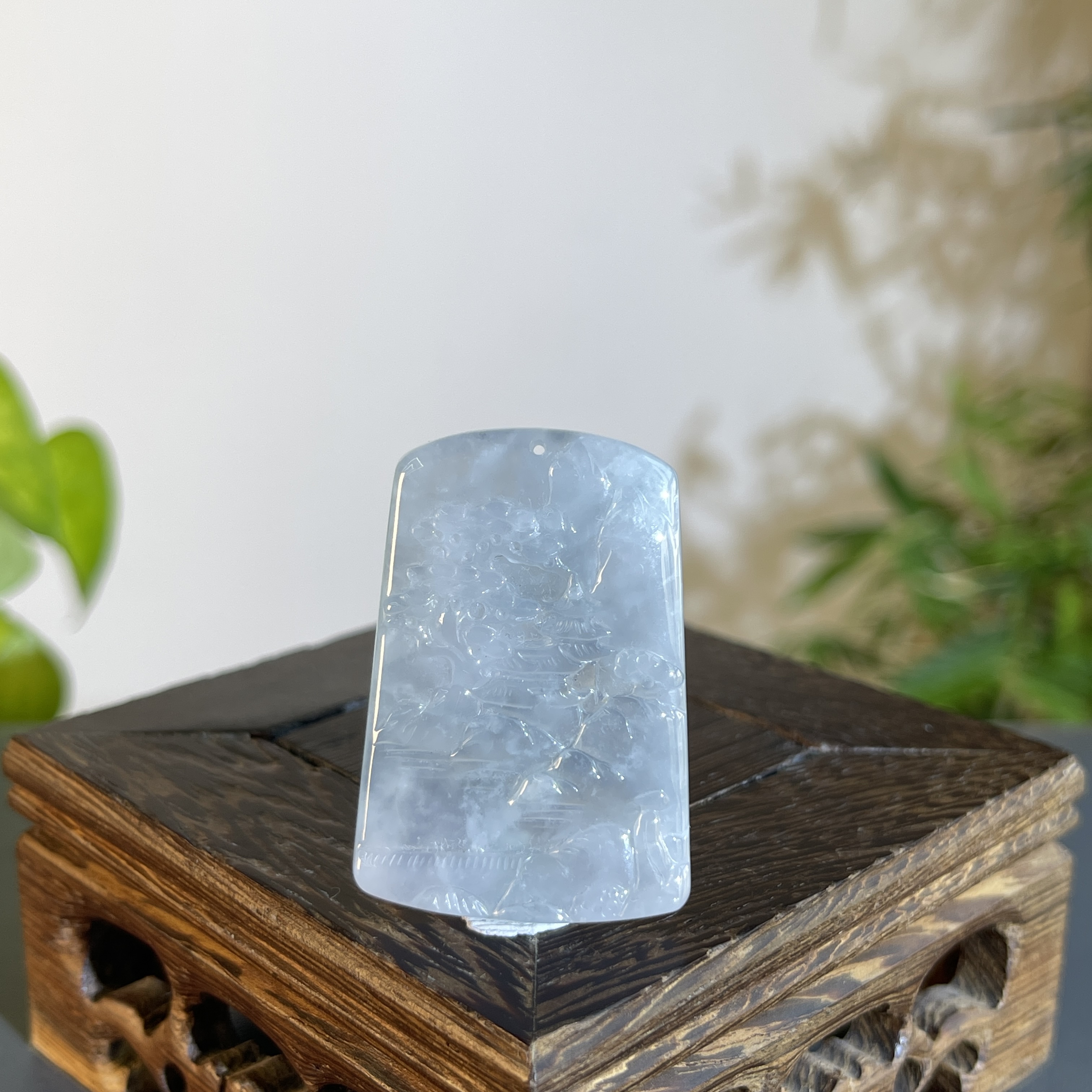 JTB06-89 天然翡翠缅甸A货 山水牌