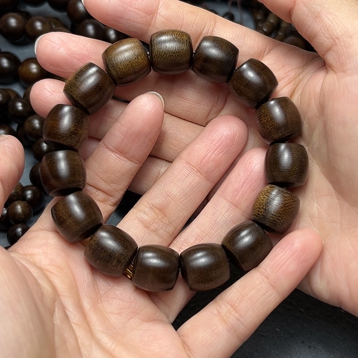 沉香手串浩***1白棋玉化