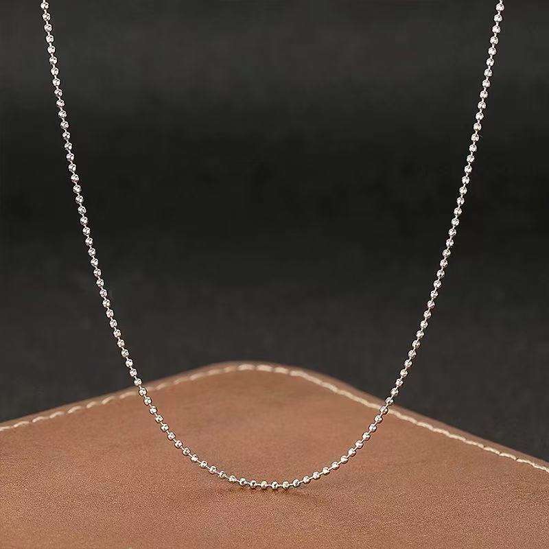 足银银制品 足银999.9 百搭珠珠款项链（25696）