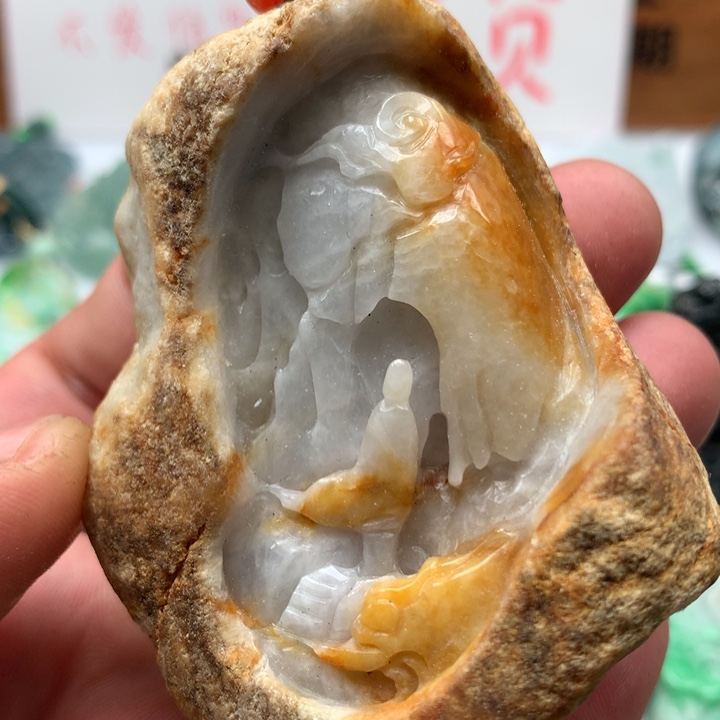 翡翠颈饰未镶嵌保真天然A货翡翠