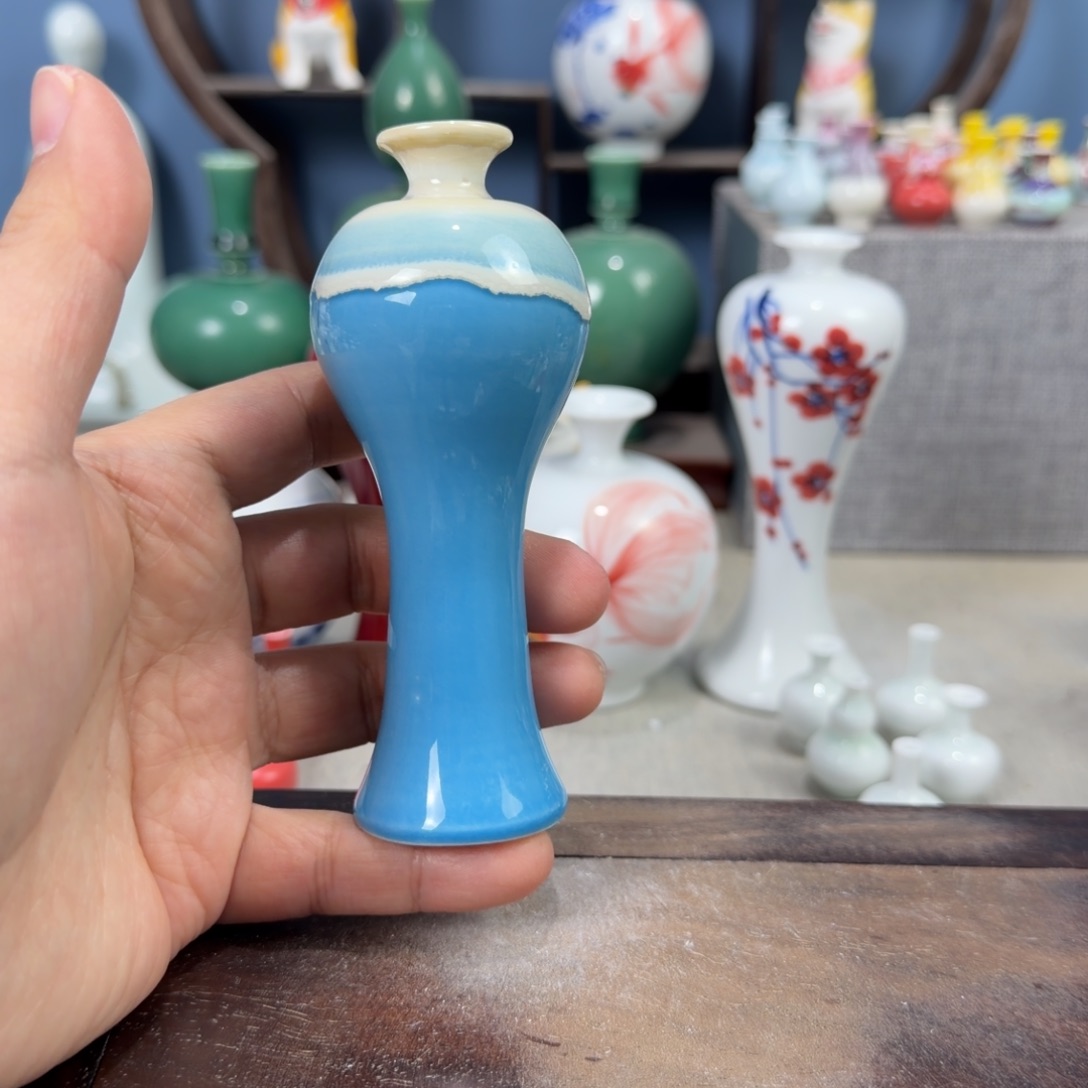 陶瓷手工小花器摆件