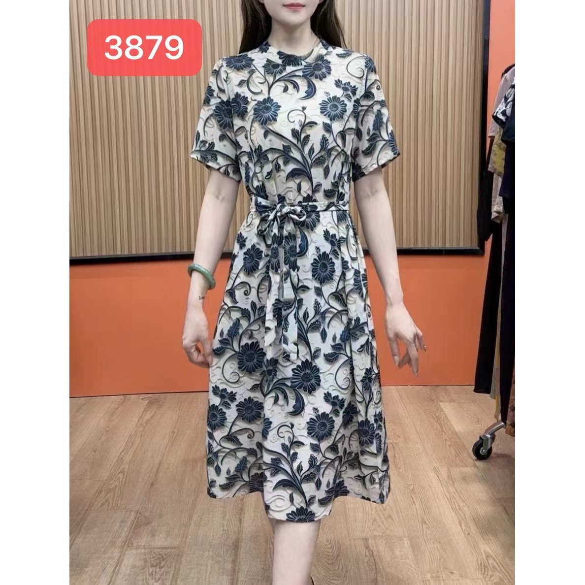 3879-35新款舒适时尚休闲连衣裙