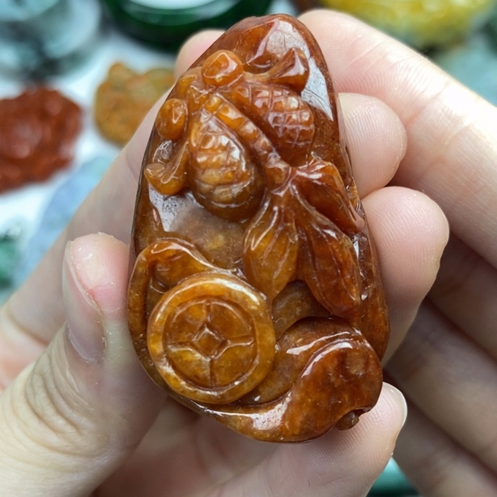 颈饰未镶嵌翡翠吊坠