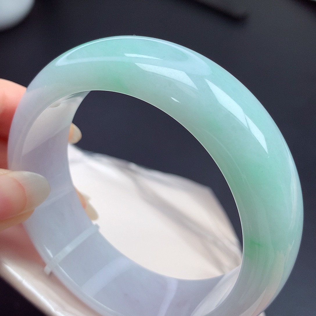 翡翠未镶嵌手镯59.3圈口