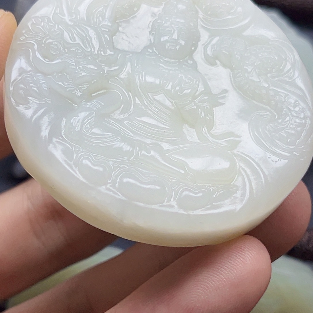 和田玉未镶嵌颈饰和田玉