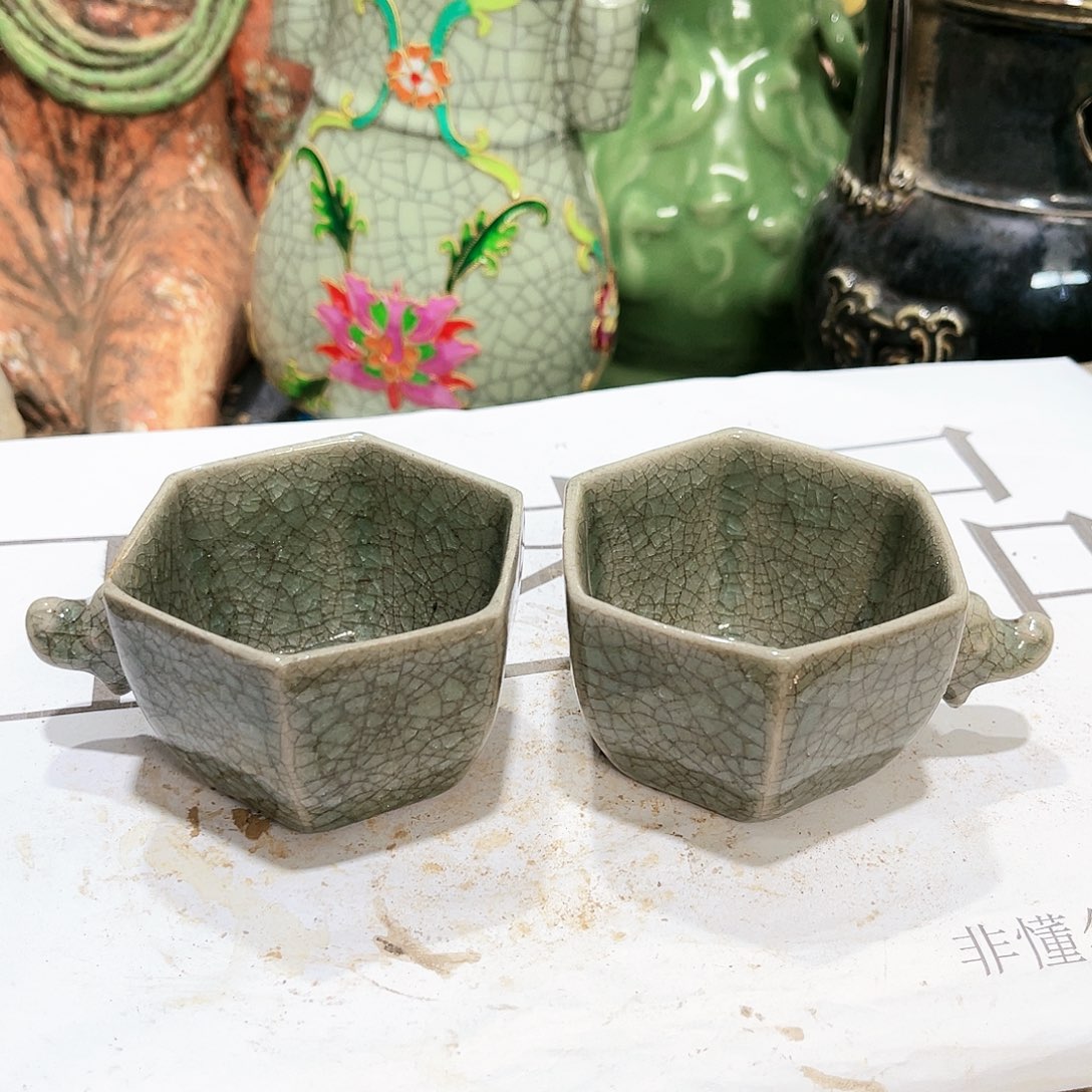 瓦当摆件摆件茶桌茶餐台陶瓷