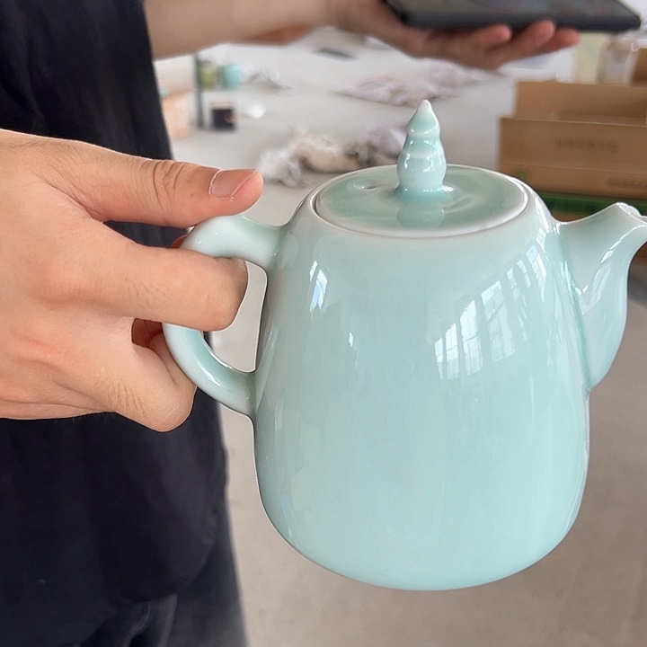 龙泉云间青瓷小米茶器