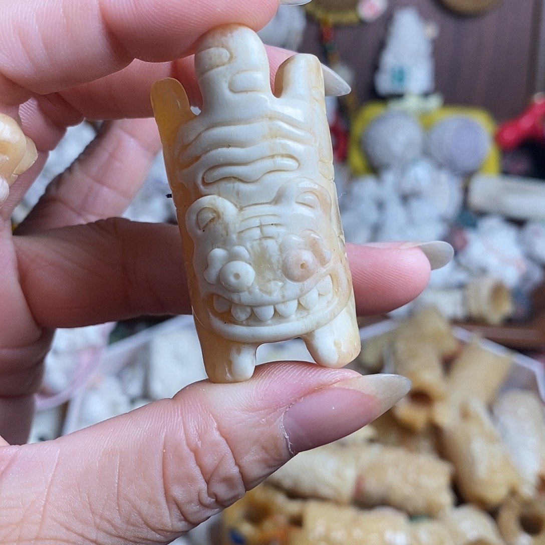 鹿骨把件26号肥虎骨笛不退换