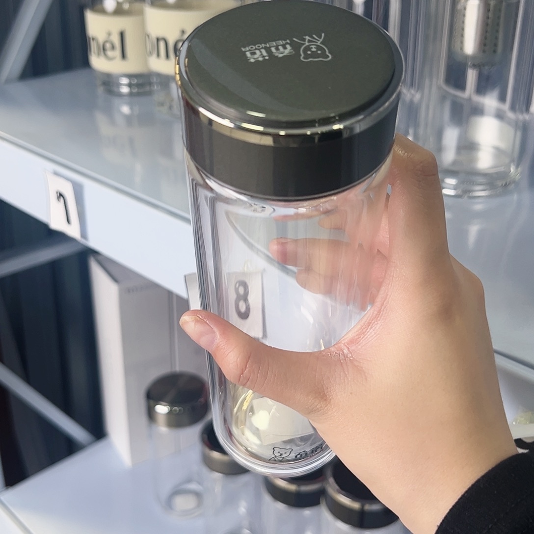 双层315毫升高硼硅茶杯