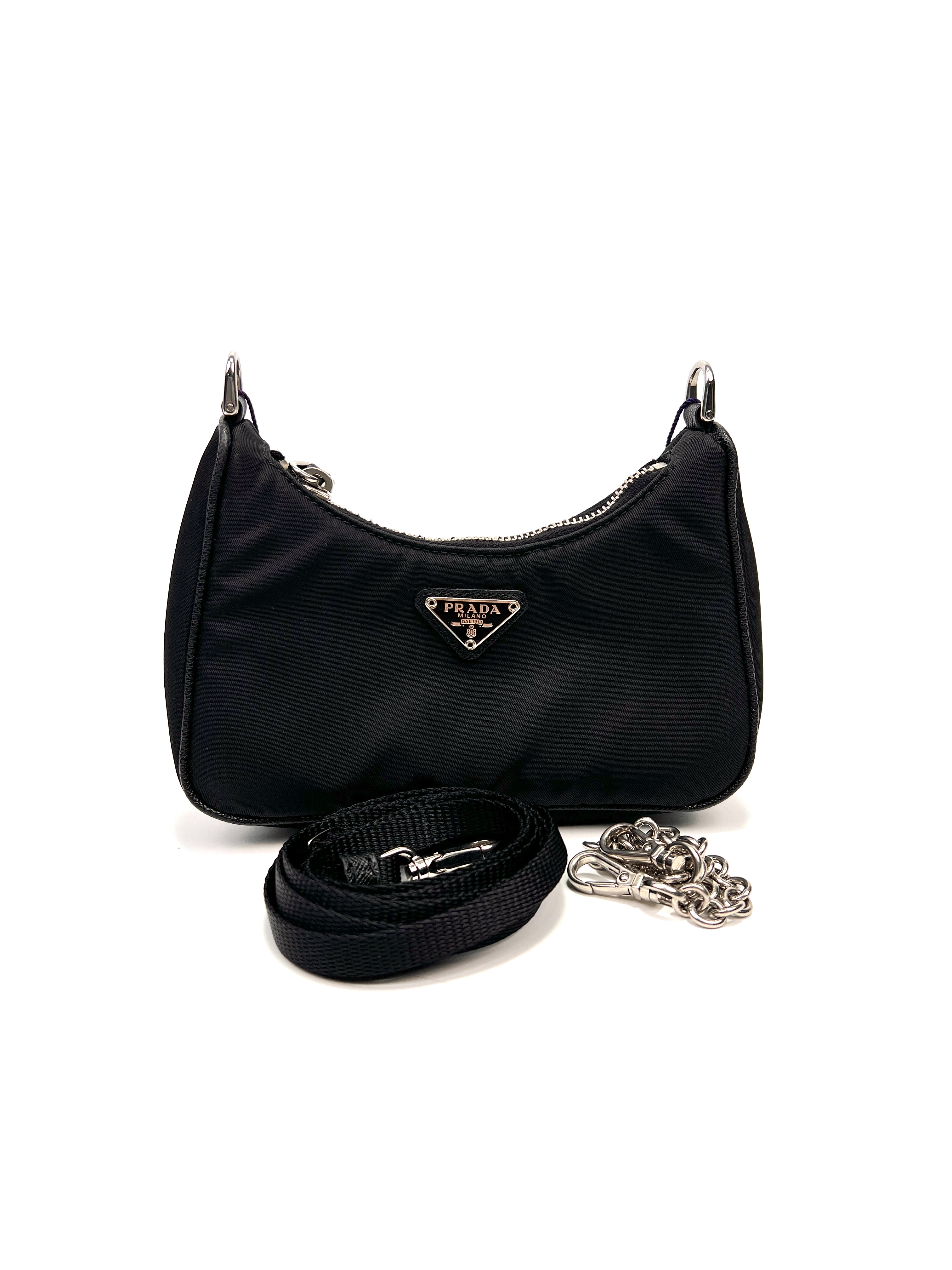 99新 Prada/普拉达 维舒/Prada mini hobo/98新/93601423