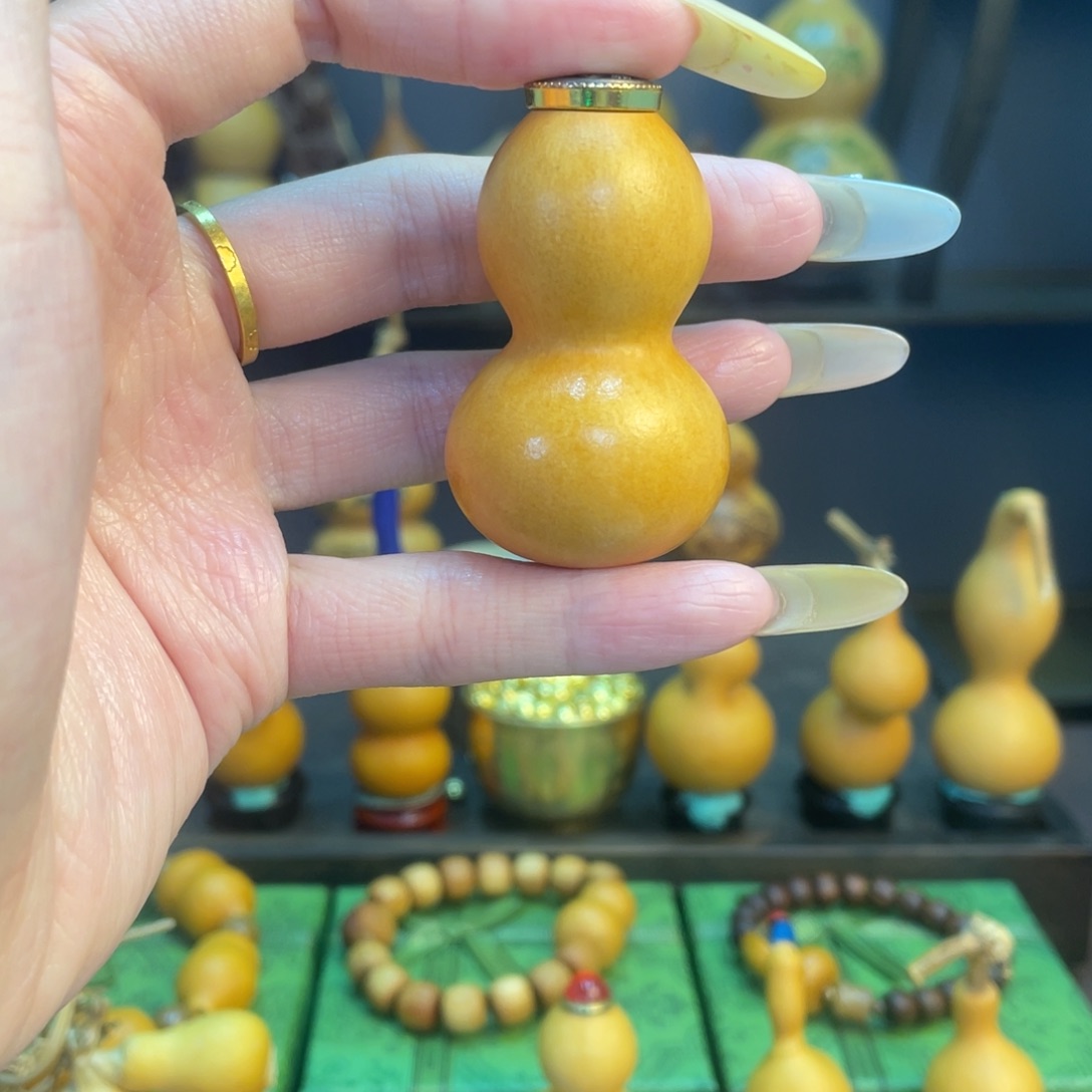 沙***子葫芦精品文玩镶口002